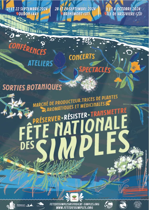 5 &amp; 6 octobre 2024, Fête des Simples, Vassivière (87) Visuel
